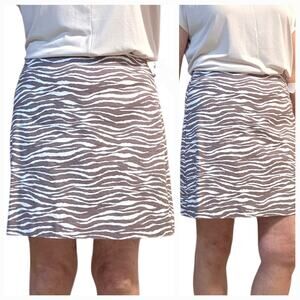 Loft Plus NWT Mini Skirt size 14, Lined, side zipper, textured, cotton spandex